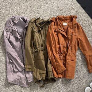 Women's Utility Jacket - Olive, Rust, and Lavender